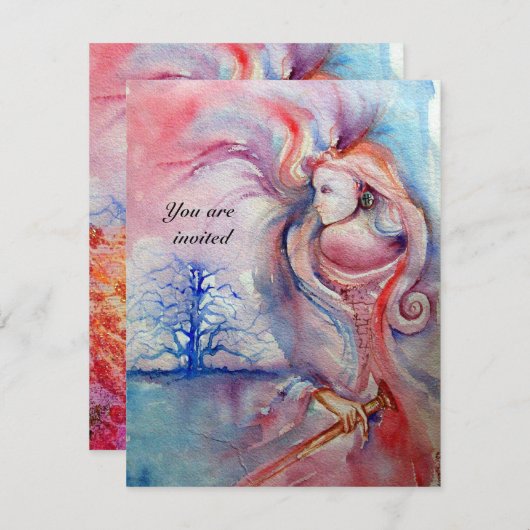 AVALON 1, Edelrot Einladung (Vorne/Hinten)