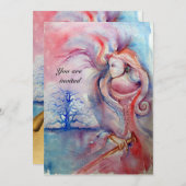 AVALON 1, Perlroter Pergament Einladung (Vorne/Hinten)