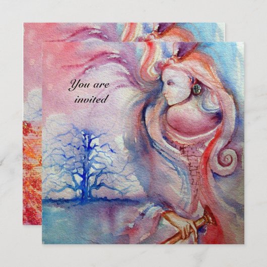 AVALON 2, Edelrot Einladung (Vorne/Hinten)