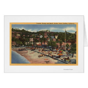 Avalon Ansicht von Halbmond-Allee. U. Strand