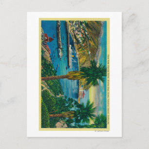 Avalon Bay, Santa Catalina Island ab Skyline Postkarte