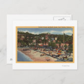 Avalon Blick auf die Crescent Ave. & Strand Postkarte (Vorne/Hinten)