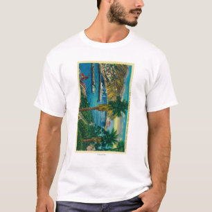 Avalon Bucht, Insel Sankt Catalina von den T-Shirt