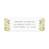 Avalon Butter Gelbe Wildblumen Rücksendeadresse (Vorne)