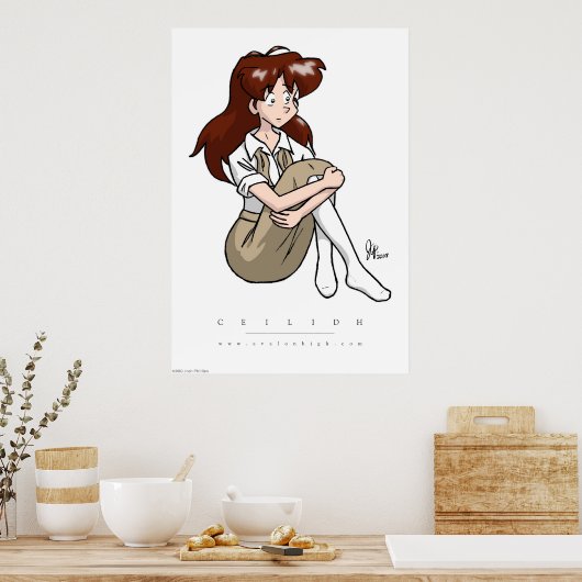 Avalon - Ceilidh-Zeichenportrait Poster (Küche)