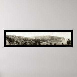 Avalon, Insel CA Catalina Foto 1910 Poster