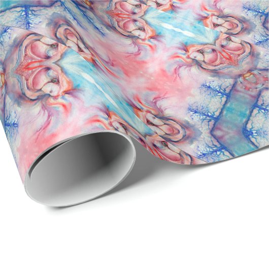 AVALON Lady of the Lake, Zauberhafte Spiegelungen Geschenkpapier (Rolleneckpunkt)