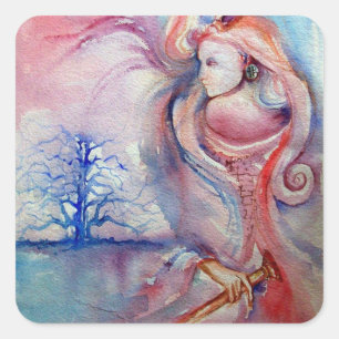 AVALON / Magie und Geheimnisse Quadratischer Aufkleber