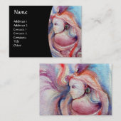 AVALON / Magie und Mystery Pink Blue Black Fantasy Visitenkarte (Vorne/Hinten)