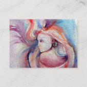 AVALON / Magie und Mystery Pink Blue Black Fantasy Visitenkarte (Rückseite)