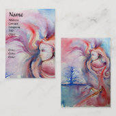 AVALON / Magie und Mystery Pink Blue Fantasy Visitenkarte (Vorne/Hinten)