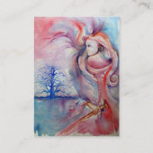 AVALON / Magie und Mystery Pink Blue Fantasy Visitenkarte (Rückseite)