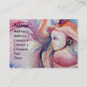 AVALON / Magie und Mystery Pink Blue Fantasy Visitenkarte