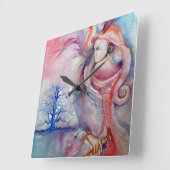 AVALON Magie und Mystery Quadratische Wanduhr (Winkel)