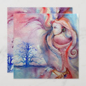 AVALON Magie und Mystery soft pink blau Einladung (Vorne/Hinten)