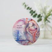 AVALON Magie und Mystery soft pink blau Einladung (Stehend Vorderseite)