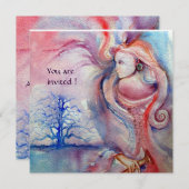 AVALON Magie und Mystery soft pink blau Einladung (Vorne/Hinten)