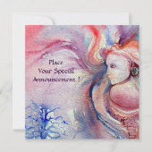 AVALON Magie und Mystery soft pink blau Einladung (Rückseite)