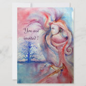 AVALON, Magie und Mystery soft pink lila blau Einladung (Vorderseite)