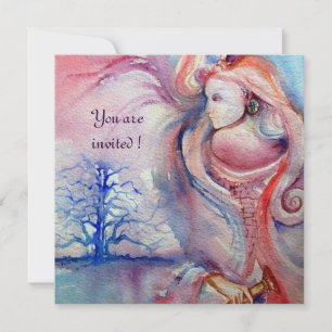 AVALON , Magie und Mystery soft pink lila blau Einladung