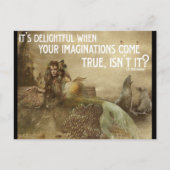 Avalon mit Zitat-Postkarte Postkarte (Vorderseite)