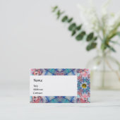 AVALON PSYCHEDELIC MONOGRAMM gelb Visitenkarte (Stehend Vorderseite)