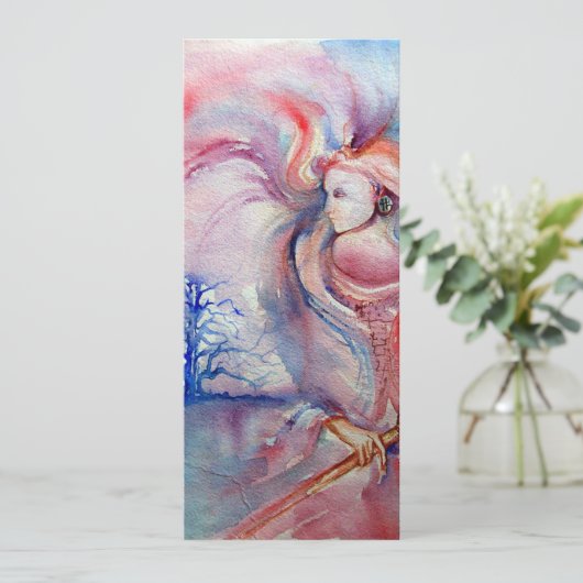 AVALON psychedelisch , weich pink lila blau Einladung (Stehend Vorderseite)