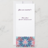 AVALON Psychedelrosa lila metallische Champagne Einladung (Rückseite)