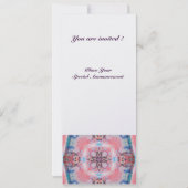 AVALON psychedelrosa lila metallisches Eis Einladung (Rückseite)