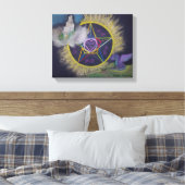 Avalon Rising pastellfarbig zeichnend Leinwanddruck (Insitu (Schlafzimmer))