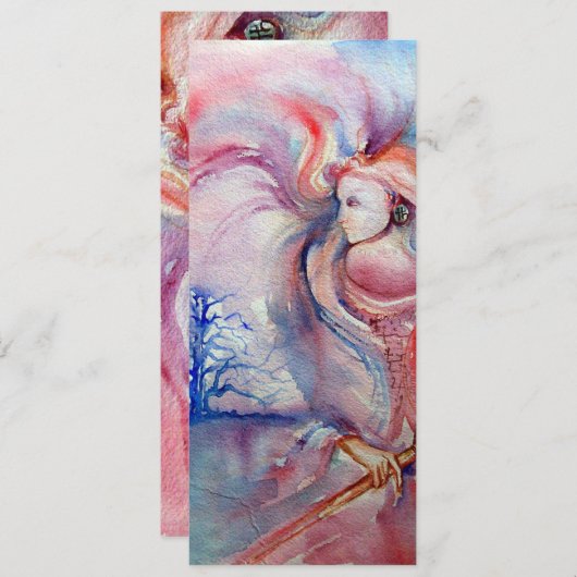 AVALON, sanft rosa, lila blau Einladung (Vorne/Hinten)