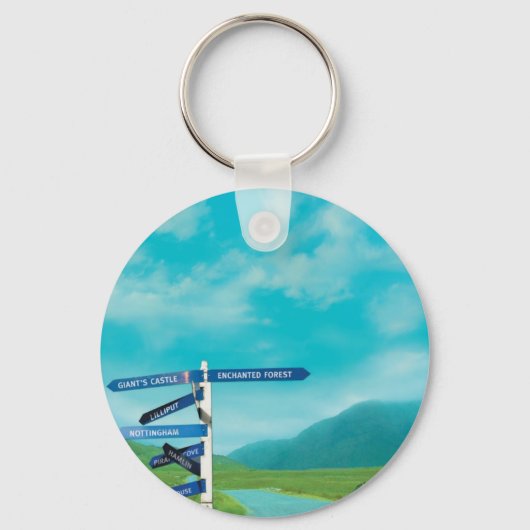 Avalon Signpost Schlüsselanhänger (Vorderseite)