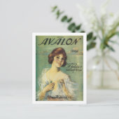 Avalon Song Vintag Songbook Cover Postkarte (Stehend Vorderseite)