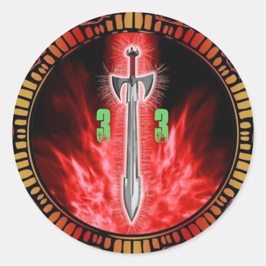 Avalons Zorn-Pod-Sticker Runder Aufkleber (Vorderseite)
