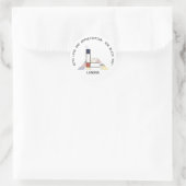 Avant-Garde Art Style Monogram. Buchstabe L Runder Aufkleber (Tasche)