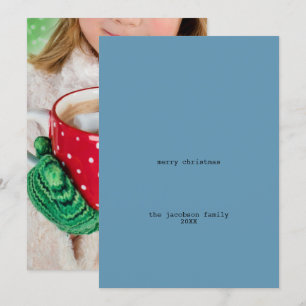 Avant-Garde Blue Minimalistisch Frohe Weihnachten