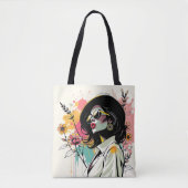 Avant-Garde Flora Fusion Doppelseitig 💖🍃 Tasche (Vorderseite)