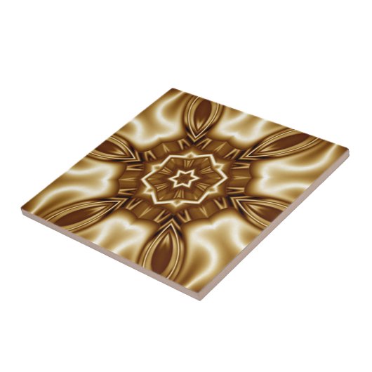 Avant-Garde ~ Gold ~ Seide und Satin Look 03 B ~ Fliese (Seite)