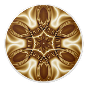 Avant-Garde ~ Gold ~ Seide und Satin Look 03 B ~ Keramikknauf