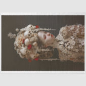 Avant-Garde Gothic Elegant Bride A7R Decoupage Seidenpapier (Vorderseite)