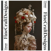 Avant-Garde Gothic Elegant Bride A7R Decoupage Seidenpapier