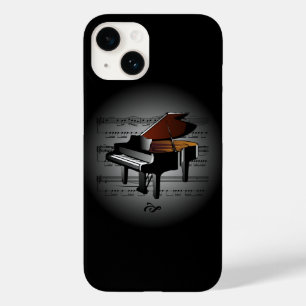 Avant Garde ~ Klavier auf dem Globus mit Notenblat Case-Mate iPhone 14 Hülle