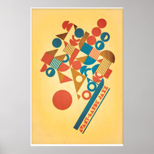Avantgarde-inspirierter Originaldesigndruck -Druck Poster
