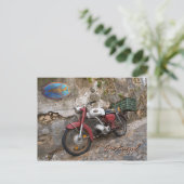 Avantgarde-Motorrad Postkarte (Stehend Vorderseite)