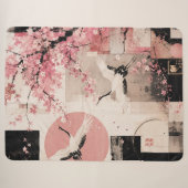 Avantgarde-Sakura- und Kranichharmonie Sherpadecke (Vorderseite (Horizontal))