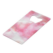 Avantgardehintergrund-Handfarbe 2 der Kunst rote Geldbeutel Flaschenöffner (Rückseite Schrägansicht)