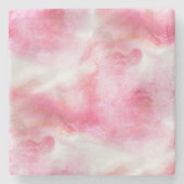 Avantgardehintergrund-Handfarbe 2 der Kunst rote Steinuntersetzer (Vorderseite)