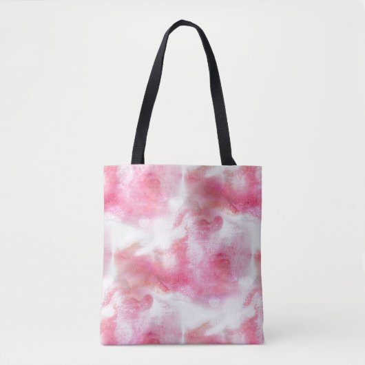 Avantgardehintergrund-Handfarbe 2 der Kunst rote Tasche (Vorderseite)