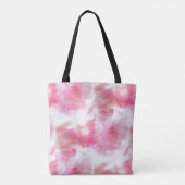 Avantgardehintergrund-Handfarbe 2 der Kunst rote Tasche (Rückseite)