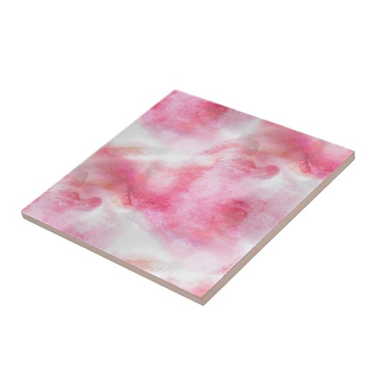 Avantgardehintergrund-Handfarbe der Kunst rote Fliese (Seite)